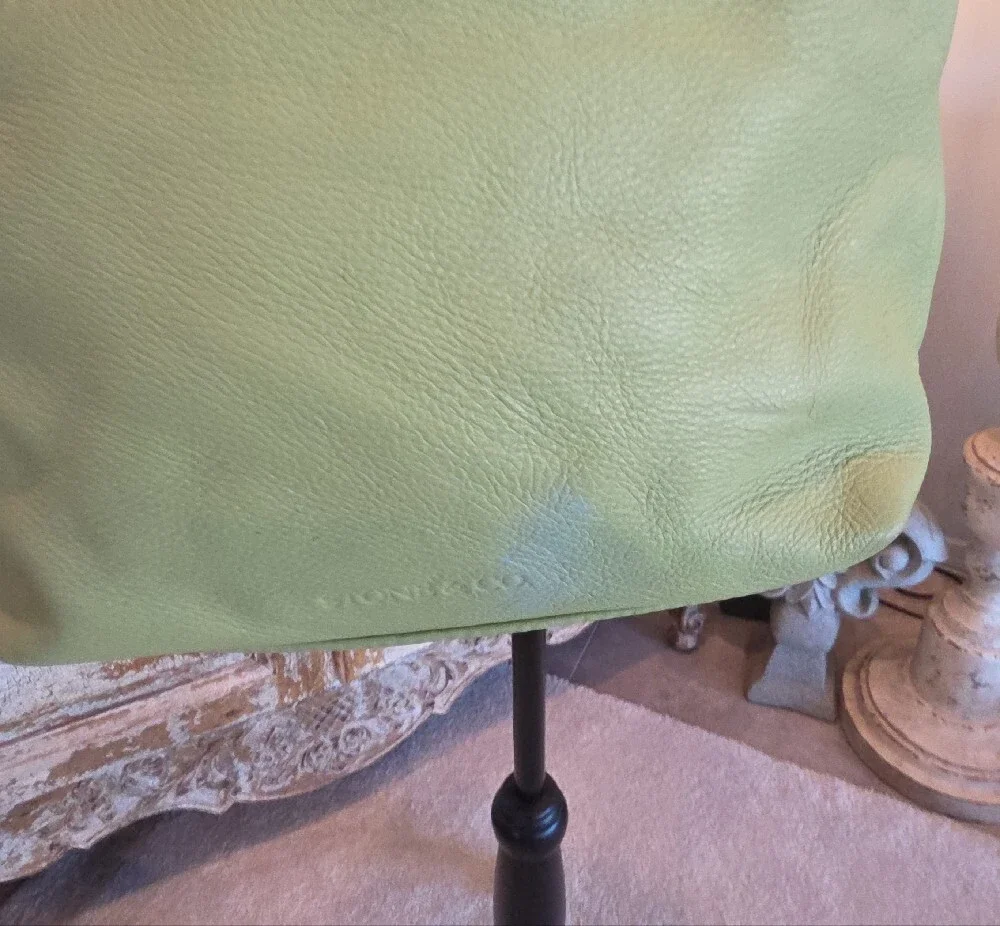 Stone & Co. Light Green Leather Shoulder Bag